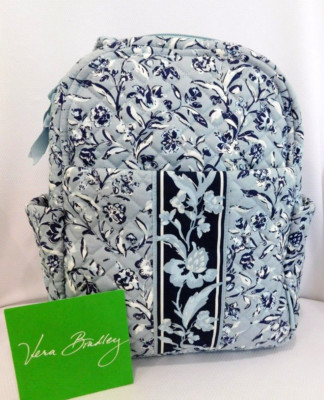 VERA BRADLEY Compact Small Backpack or purse - Perennials Gray - NWOT