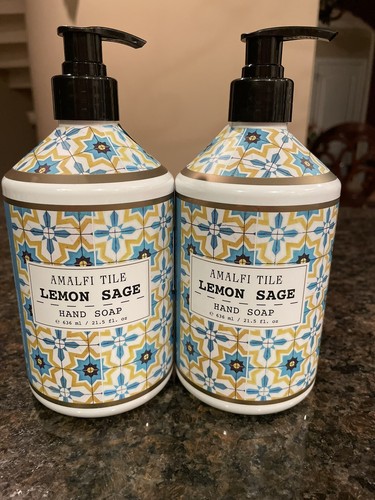 (2) Amalfi Tile Lemon Sage Home & Body Co Hand Soap 21.5fl oz New Fast Ship