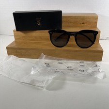 NEW IN BOX Sojos Classic Round Retro Sunglasses Black Frame w Grey Lens