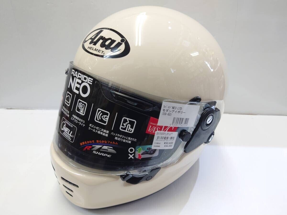 Arai RAPIDE NEO full face Motorcycle helmet White Size L 59 Arai RAPIDE NEO full face Motorcycle helmet White Size L 59