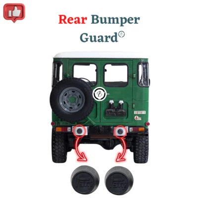 Pair Toyota Land Cruiser FJ40 BJ40 FJ45 (1975-1984) Rear Bumper Rubber - Image 1 of 4