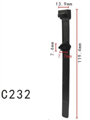 20pcs Fit Mercedes Push Mount Cable Wire Tie 0019974290 autobahn88