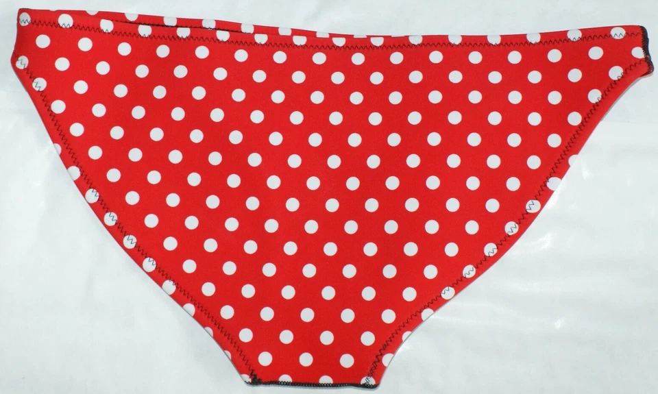 Sexy Neopren Bikini rot weiß gepunktet - Bild 4 von 4