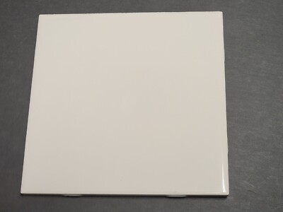 1 pc. AMERICAN OLEAN 6'' x 6'' Ceramic Tile - Glossy White Biscuit NEW NOS