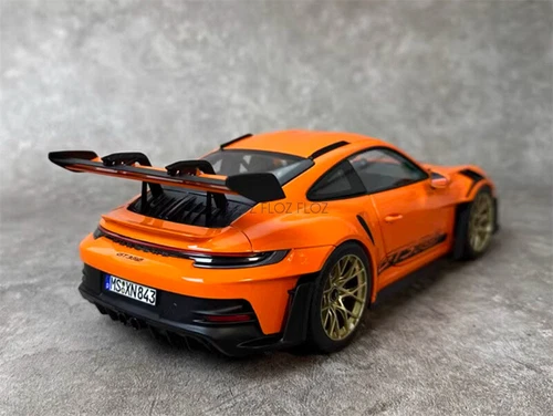 1:18 para NOREV para Porsche para 911 para 992 para GT3 para RS Naranja Rojo Oro Ruedas - Imagen 7 de 12