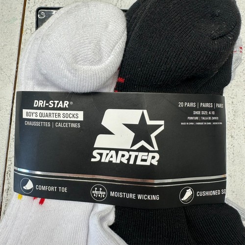 Dri-Star Starter Multicolor 11 Pairs Cushioned Quarter Socks Boy's Size 4-10 NEW - Picture 3 of 8