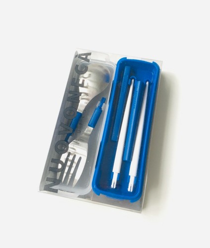 Nuovoneca portable cutlery set, japanese fork & spoon great for outside eating - Picture 4 of 7