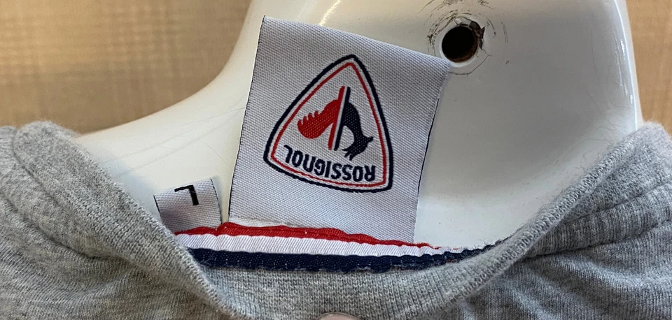 De colección Rossignol Ski Club est. Camiseta 1907 Para Hombre L Gris Montañas Esquí Aspen Vail Foto 3 de 4