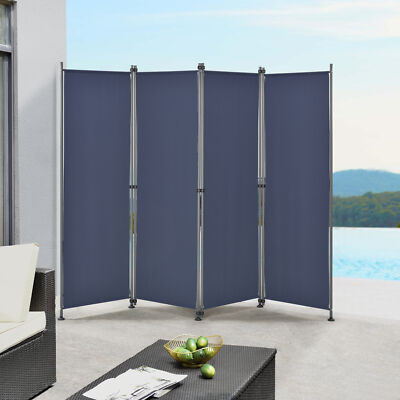 pro.tec Outdoor Trennwand 170x215cm Paravent Sichtschutz Spanische Wand Garten