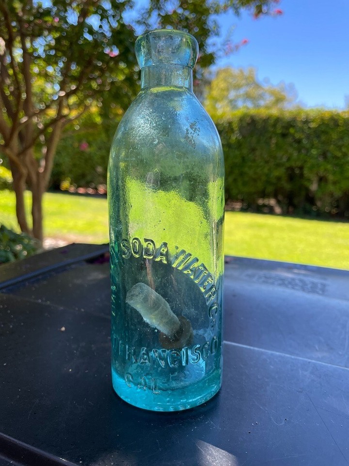 BAY CITY SODA WATER CO. SAN FRANCISCO, CAL. GRAVITATING STOPPER SODA