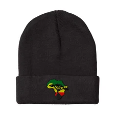 Beanies for Men Africa Embroidery Winter Hats Women Acrylic Skull Cap