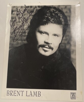 AOR,CCM◆BRENT LAMB/SIDE BY SIDE AUTOGRAPHED Brent Lamb PROMO Picture/Poster on Word Records