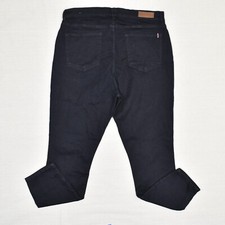 Tommy Hilfiger Women Cotton Blend Black Size 33 / 16 High Rise Curve Skinny Zip