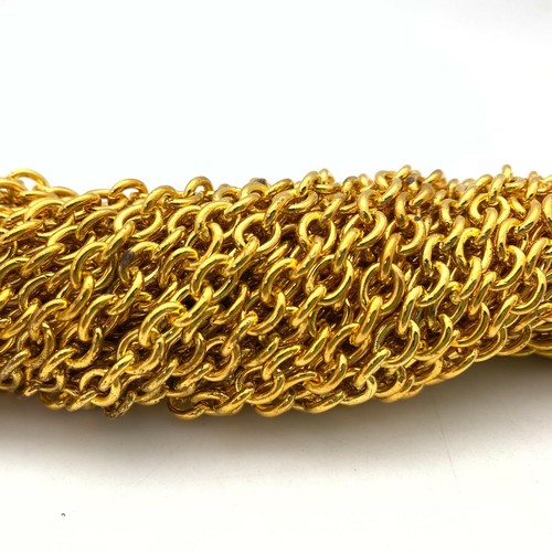 Brass Oval Link Plated Chain 6x7mm (Sold By The Foot) (BRA73) - Picture 7 of 10