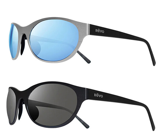 Revo Icon Oval Polarized Titanium Classic Sunglasses RE1197