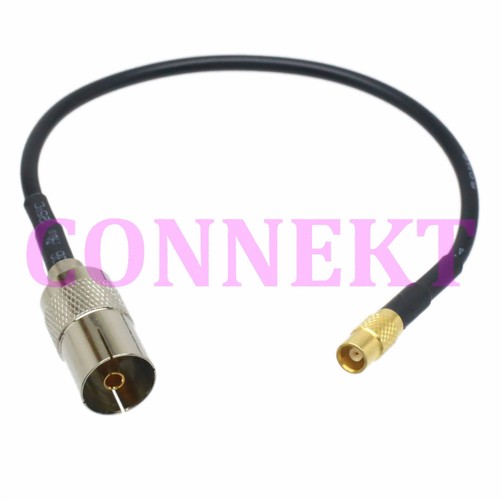 Cavo RG174 SMA Maschio A IEC PAL Maschio Angolo Retto - 20cm, Per DVB-T