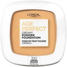 NEW L'Oreal Paris Age Perfect Creamy Powder Foundation  Warm Beige 320