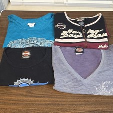 Lot of 4 Harley-Davidson Women’s  Tops XL Multicolor