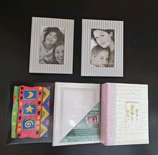 Lot of 5 PHOTO ALBUMS 4"X6" HOLDS PICTURES PHOTOS:100 pics In 3 and 36 In Silver