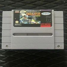 Super Baseball Simulator 1.000 Super Nintendo Authentic Tested Working