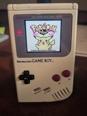 Restored Original Nintendo DMG-01 GameBoy W/ IPS v5 Backlit LCD