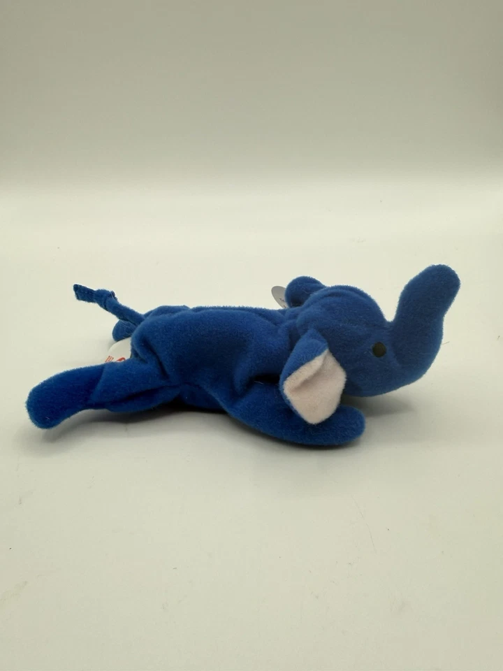 TY McDonald's Teenie Beanie - PEANUT the Royal Blue Elephant (2000)(5.5 英寸) — 第 3/4 张图片