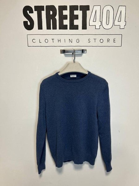 Men Brunello Cucinelli Sweater Navy Cashmere 38 /