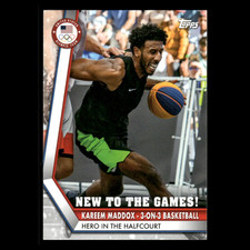 3-on-3 Basketball #NG-KM 2021 Topps US Olympic Team Basketball Multisport Card