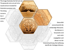2022-2024 Hungary National Hauszmann Program coin set 3x 3000 Forint UNC