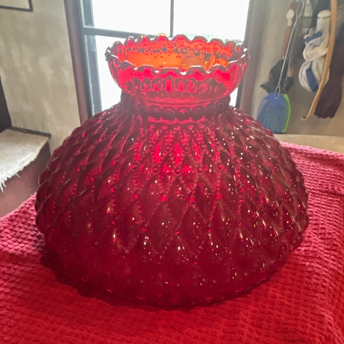 Red Glass Lamp Shades for sale | eBay