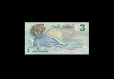 1987 COOK ISLANDS NEW ZEALAND $3 "AAE" (( GEM UNC ))