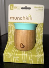 Munchkin Bambou Open Cup  6m   Teal Blue  5oz  BPA Free   NiP