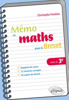 MéMo De MathéMatiques Pour Le Brevet Christophe Poulain Taschenbuch FranzöSisch