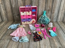 Barbie Vintage Mattel 1993 Wardrobe Storage Carrying Case Closet W/ Accessories