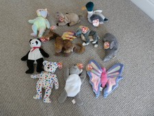 Selection of 10 TY Beanie Babies. Mixed Bundle No. 4 as Pictured