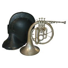 Vintage Columbia HB Jay Piston Valve French Horn 7899 Mellophone Instrument