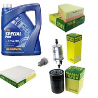 Inspektionspaket 5L Mannol Special Plus 10W-30 FüR Skoda Fabia I Combi 2.0 Seat