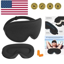 Sleep Mask,3D Contoured Sleeping Mask,99 Light Blocking Eye Mask, Zero Eye P...