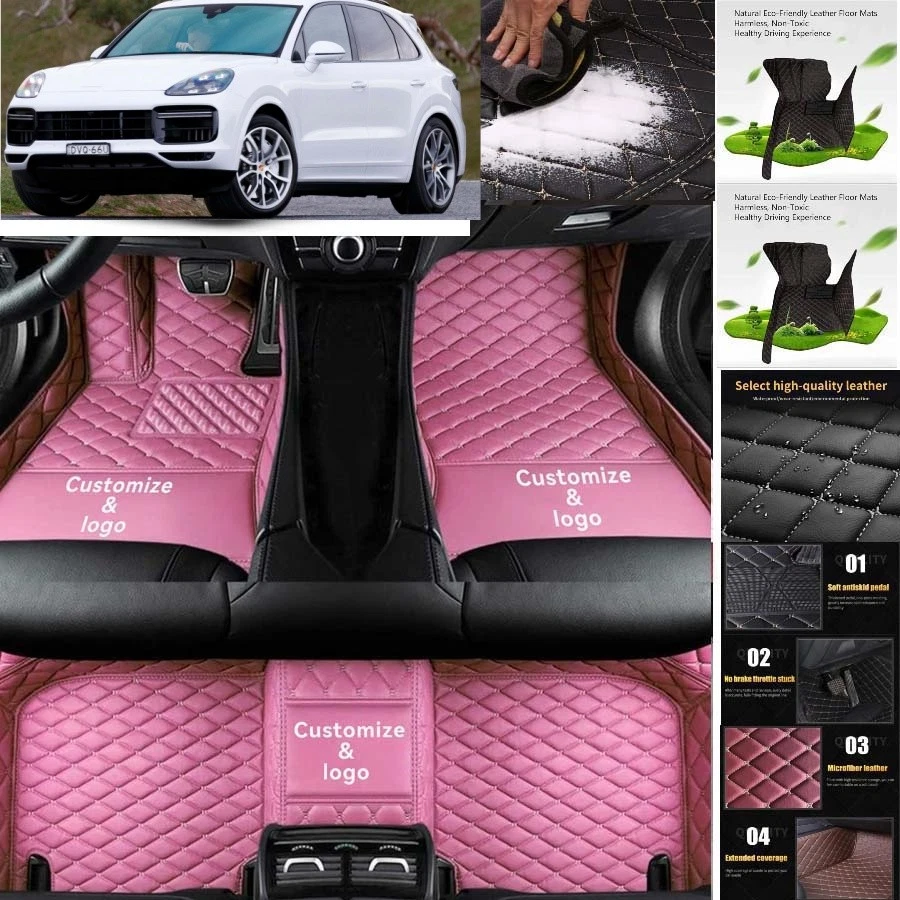 For Porsche Cayenne Car Floor Mats Carpets Cargo Liners Custom All Weather Foto 2 de 4