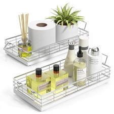 Toilet Paper Basket, 2PCS 13 Inch Bathroom Tank Tray Top of Toilet Storage To...