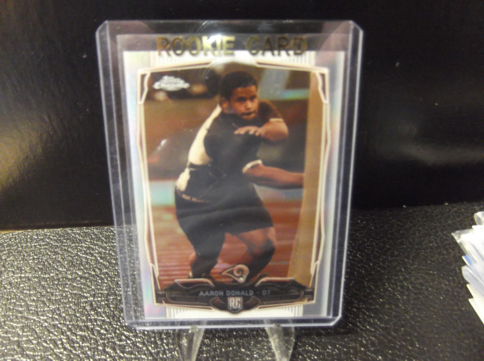 AARON DONALD 2014 TOPPS CHROME FB #175 SEPIA REFRACTOR MACH #83/99 RC RAMS