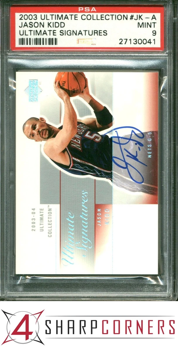 Jason Kidd Basketball New Jersey Nets Autographed Sports Trading 