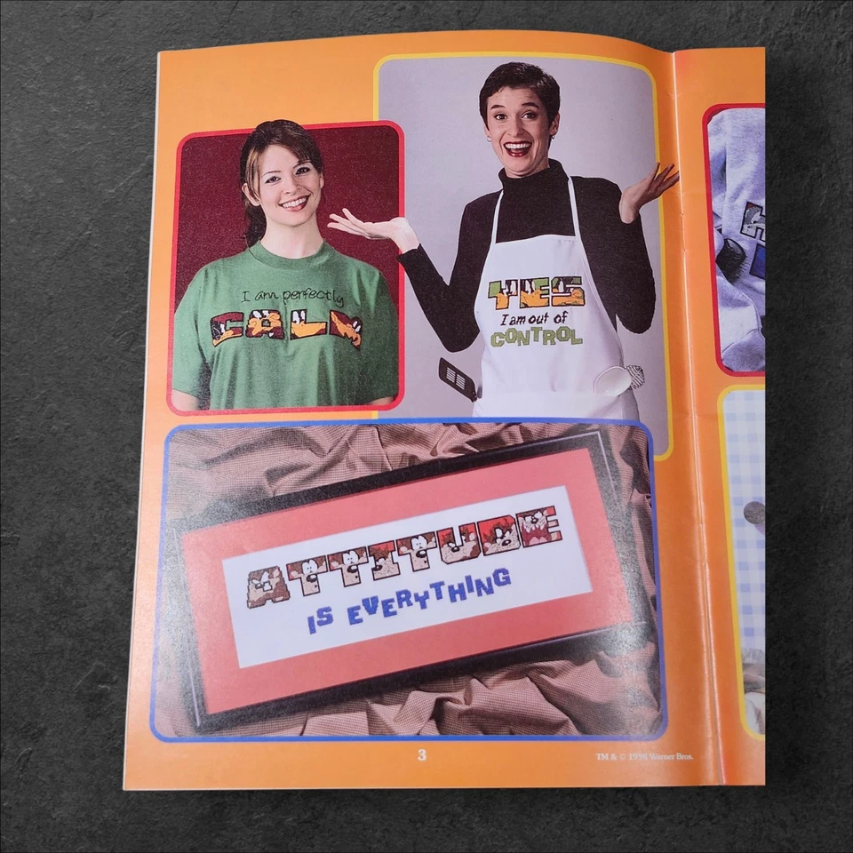 Looney Tunes Alphabets in Cross Stitch Book 3010 Bugs Tweety Warner Bros 1998  - Image 4 of 4