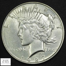 1927 D Peace Silver Dollar $1 (Better Date!) (Gorgeous!)
