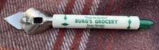 Vintage Burg&rsquo;s Grocery Mt. Calvary, WI Keychain - Wisconsin Wisc.