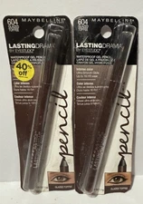 2 Pack Maybelline Lasting Drama Waterproof Gel Pencil 604 Glazed Toffee