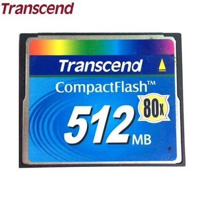 512MB Transcend Compact Flash CF 512M Memory Card 100% Genuine 80X