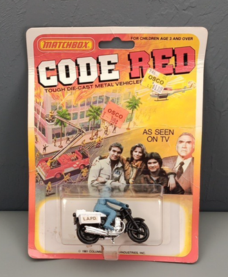 Matchbox 1981 Vintage Code Red LAPD Police Motorcycle | eBay