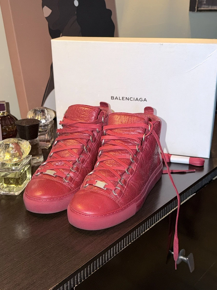 Red Casual Shoes Balenciaga Arena for Men for sale - eBay