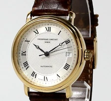 [Near MINT] Frederique Constant FC300/310x35/36 Roman Gold Date At Men's Watch